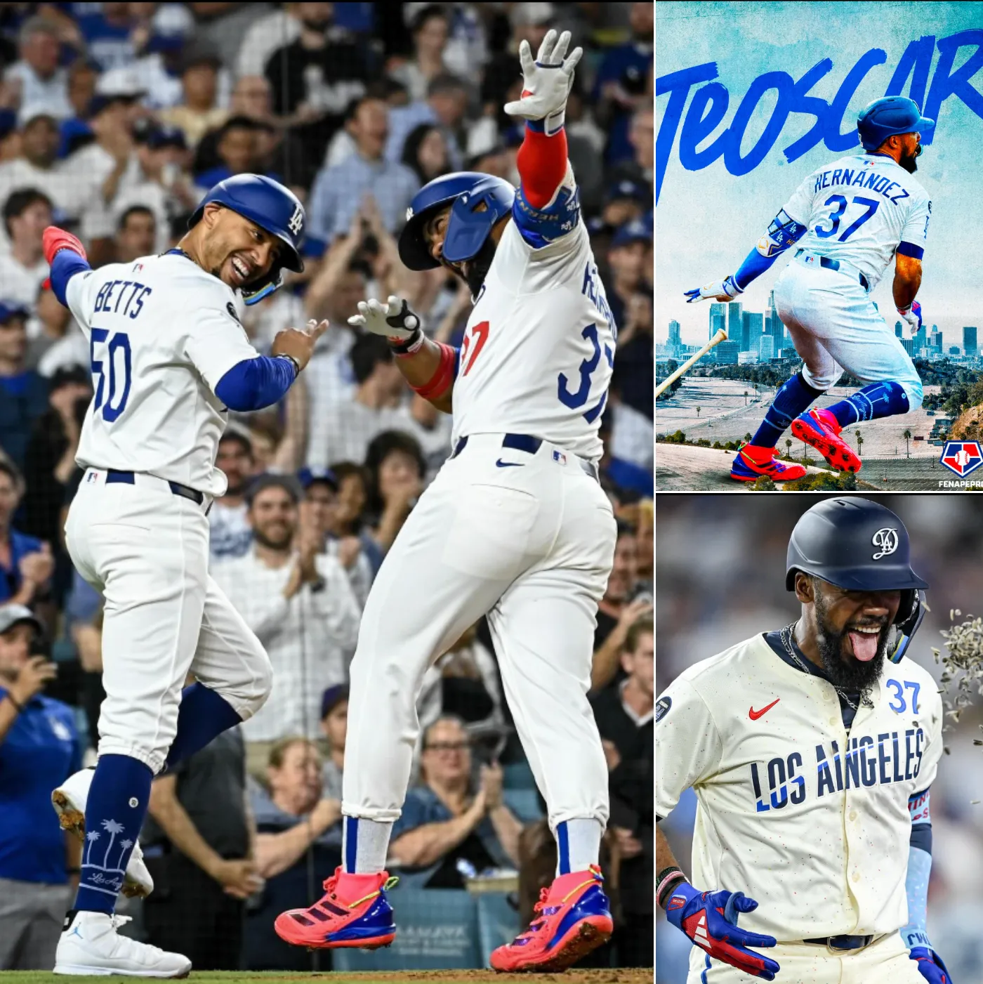 Teoscar Hernández's unique celebration style causes a storm on social media