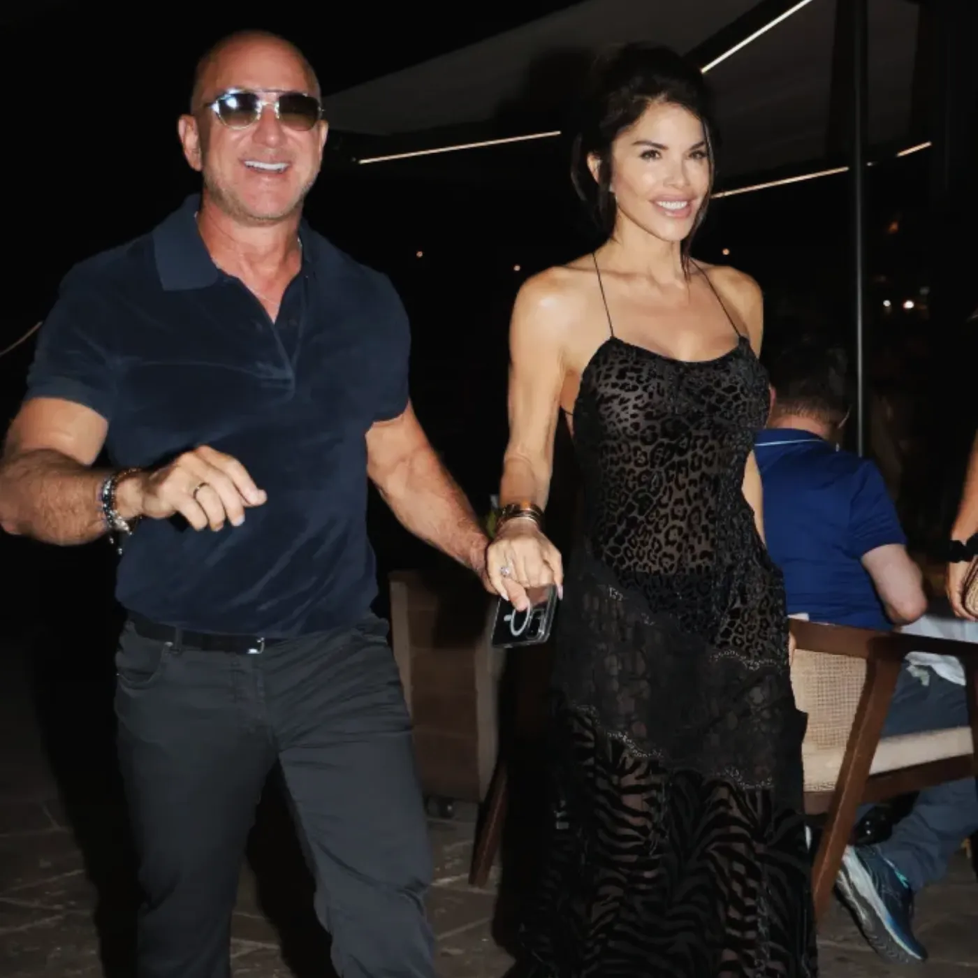 image_6881d723e3209 Lauren Sánchez Rocks Fierce Sheer Animal Print Stealing Spotlight from Jeff Bezos at St. Tropez