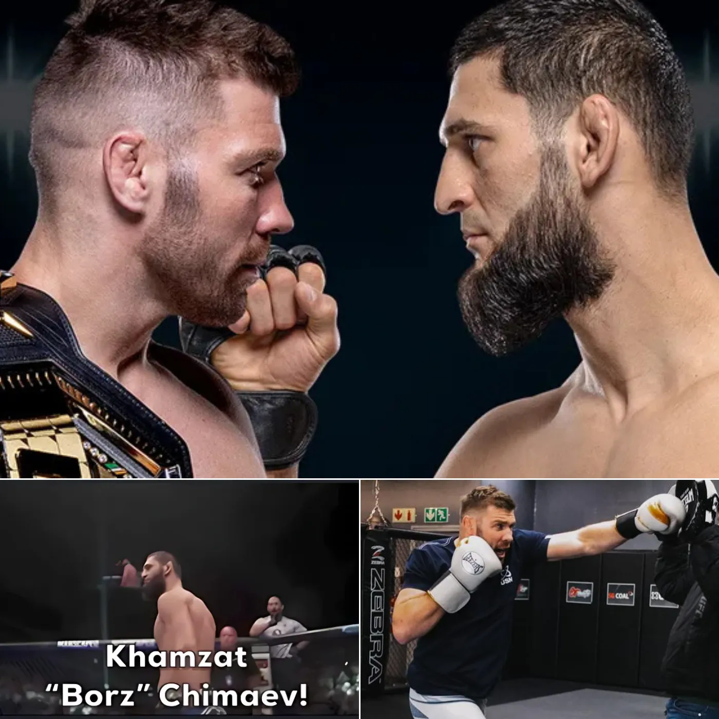 Practice punching the pads... but my mind is thinking about you - khamzat_chimaev, you will get this punch soon, be careful