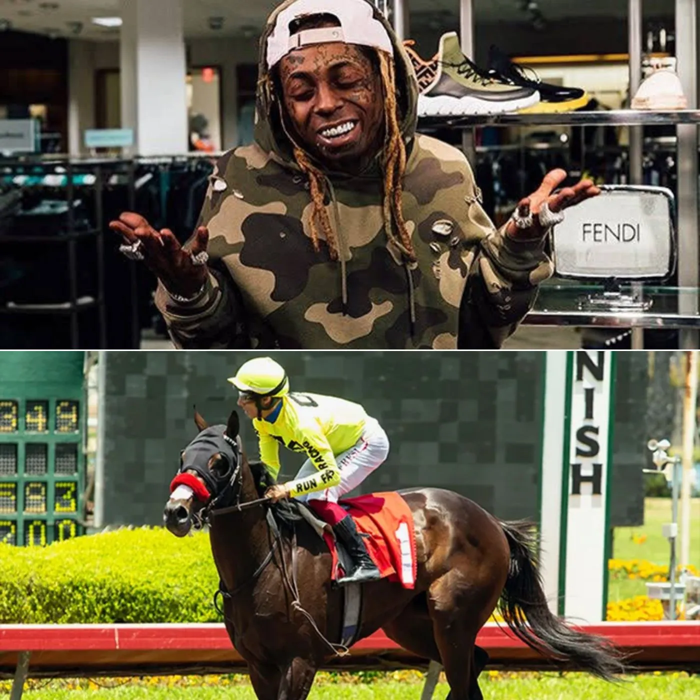 You Think Lil Wayne Only Knows How to Rap? Wait Until You See Who Just Helped Him Win $15,000 on the Racetrack…