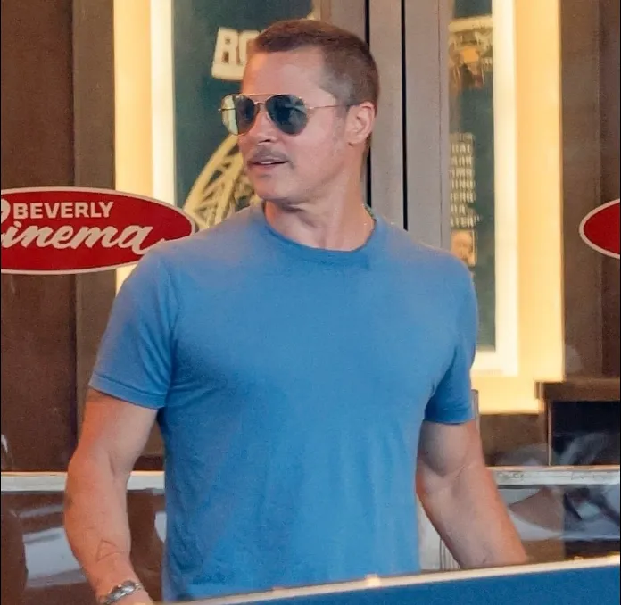 The First Images That 'Blew Up' Social Media: Brad Pitt Still the True "Hollywood Man"