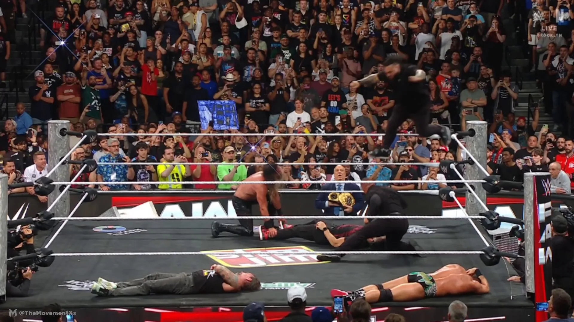 image_689186a1c4821 Shockwaves on WWE Raw: Roman Reigns Humiliated After Brutal Takedown by Seth Rollins