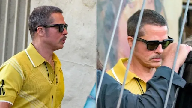 image_689189e183c63 I didn't recognize Brad Pitt! Two retro looks left fans speechless on the new film set.
