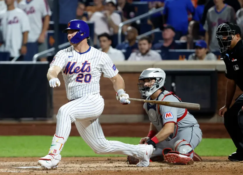 Pete Alonso’s three-run blast brought Pete Alonso closer to the Mets' record!