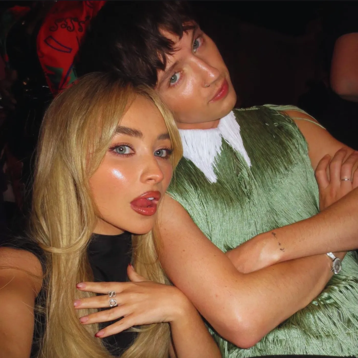 image_6892528995350 No One Knows What Troye Sivan Whispered But Sabrina Carpenter Couldn’t Hide Her Face