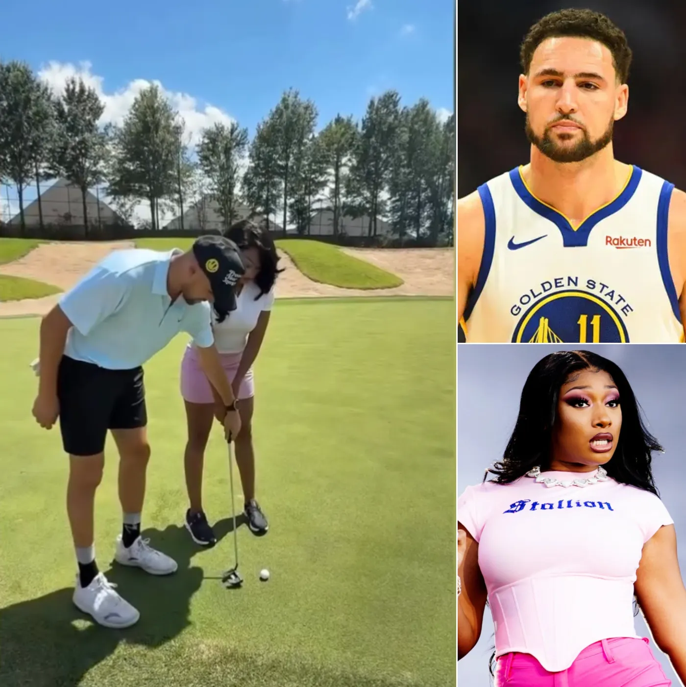 When Sweet Turns Sour: An Unexpected Incident Disrupts Klay Thompson and Megan Thee Stallion’s Golf Outing