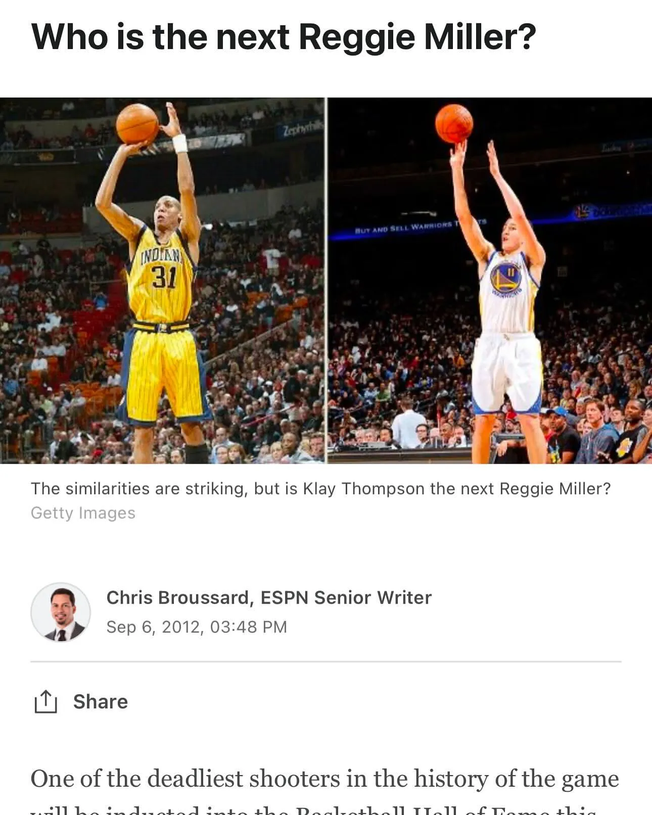 image_68942c732b55f Klay Thompson Calls Reggie Miller the Greatest Basketball Player Ever — Reggie Miller Fans Read Post and Realize How Their Idol Was Ridiculed