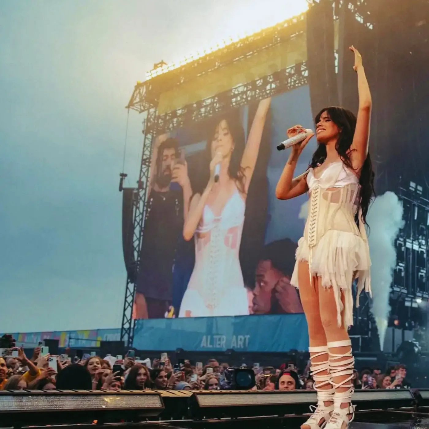 image_6895694c19956 Camila Cabello Whispers a Name on Stage and Everyone Instantly Googles It