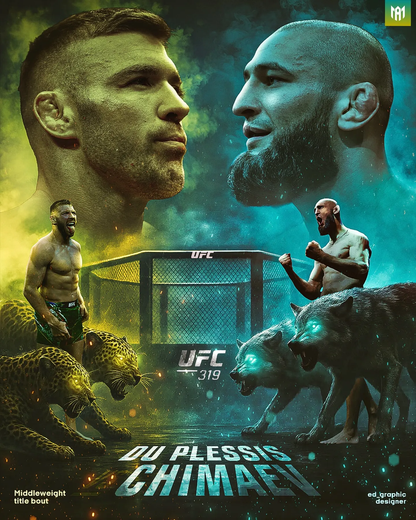 Dricus Du Plessis is confident in his ability to tame the weak wolf Khamzat Chimaev right in the UFC 319 ring with just a small trick.