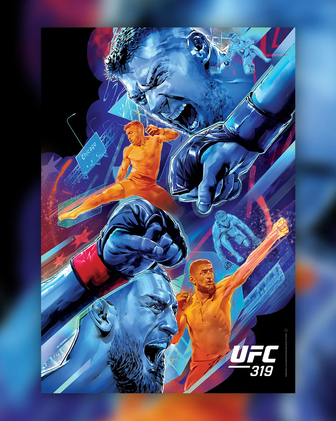 Who will be the king of UFC 319? Here's a prediction chart and fan discussion about the fight.