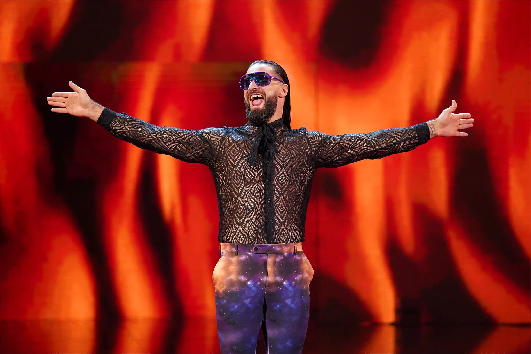 image_689eefbc5f6ec Seth Rollins Dazzles on Live TV — Until His Pants Decide to Rebel Mid-Tackle!