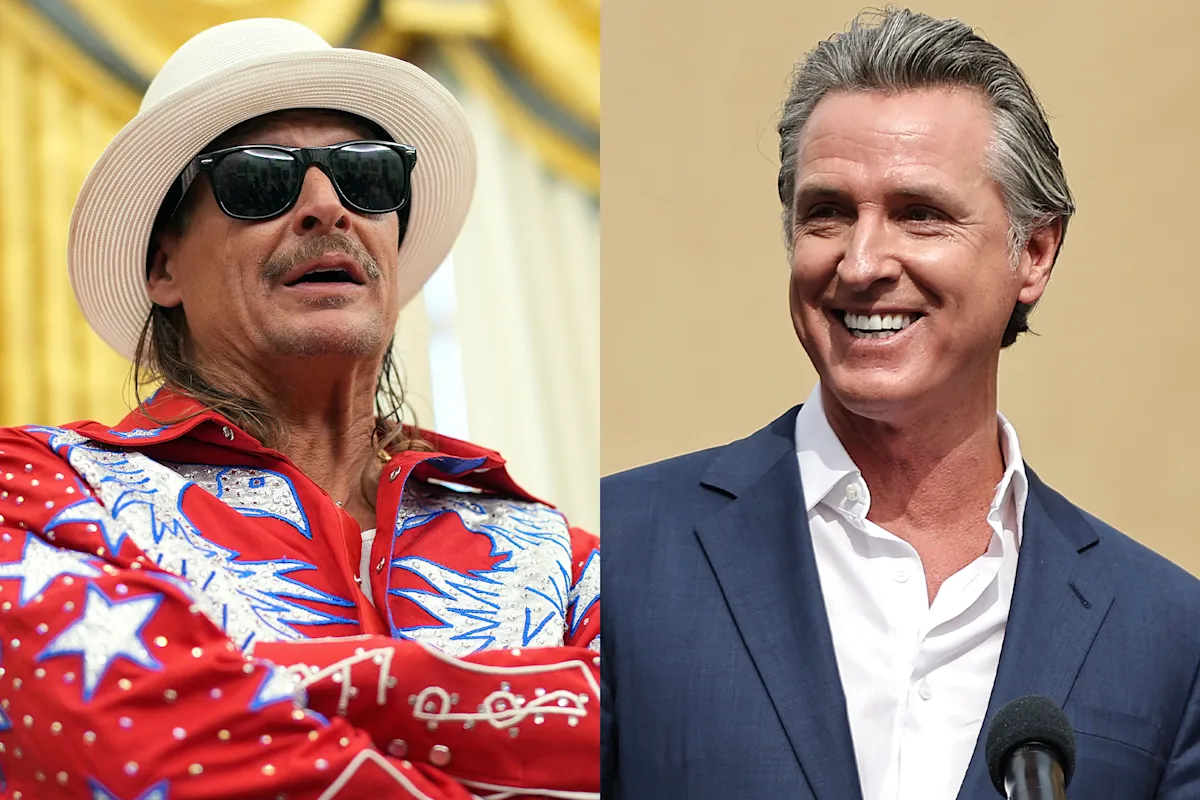 The feud between Gavin Newsom and Kid Rock is not over yet
