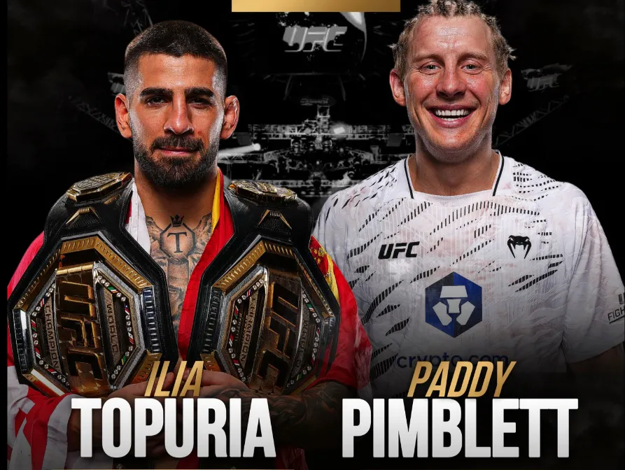 Paddy Pimblett's Unexpected UFC Ranking Surge Sets Stage for Epic Ilia Topuria Showdown!