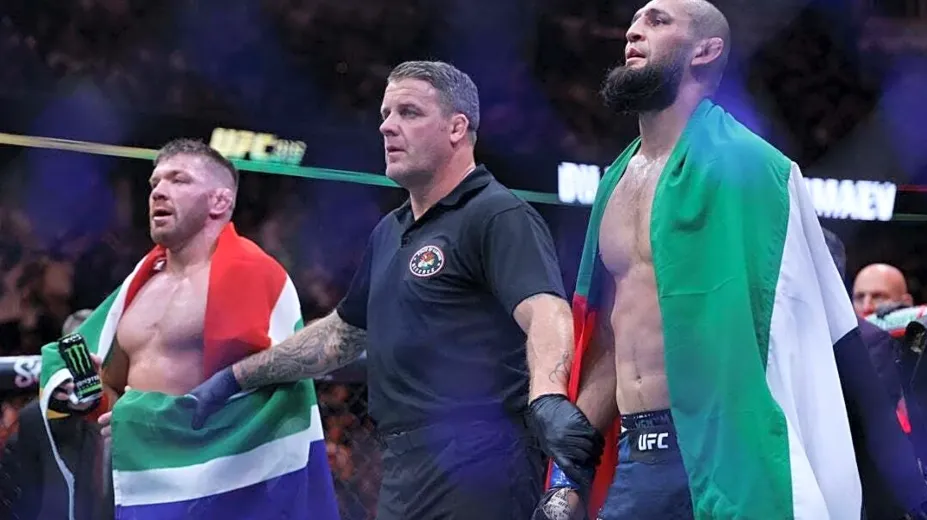 Khabib Nurmagomedov speaks out with a chilling statement, demanding justice for Dricus Du Plessis.