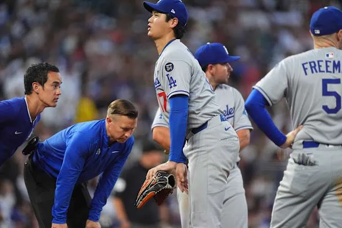 image_68a830ae7a83a Shock Moment: Shohei Ohtani Struck by 93-MPH Line Drive During Dodgers’ Stunning Loss to Rockies