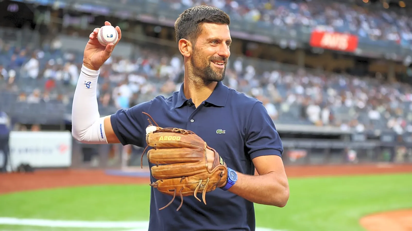 image_68a838b0b864b Novak Djokovic Shocks Yankees Fans With First Pitch at Yankee Stadium — Then Shares Epic Souvenir Swap With Aaron Judge