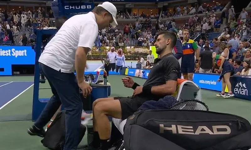 image_68abd57df2ddb Tension at the U.S. Open: Novak Djokovic Seen with Physio After Set Win — Fans Fear Possible Injury Twist