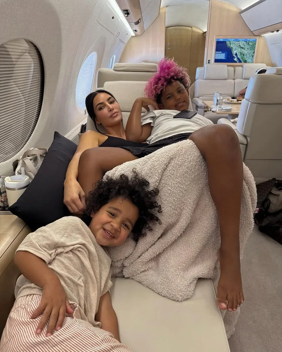 image_68ad1340394ea Kim Kardashian Jets Off With Son and Close Friends on Private Plane