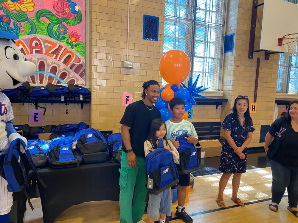 Francisco Lindor Surprises Kids in Queens With Backpacks Full of Supplies — and Hands Each One Out Himself