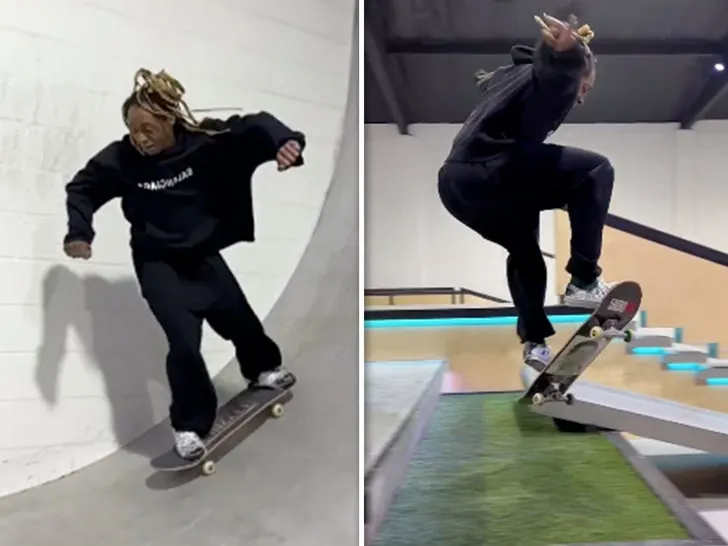 image_68ae8269c1eba Rap Star Pulls Off an Epic Skateboarding Stunt Worth $10 Million — Lil Wayne Confidently Says: 'If I Weren’t a Rapper, I’d Be the Best Skateboarder Alive!'