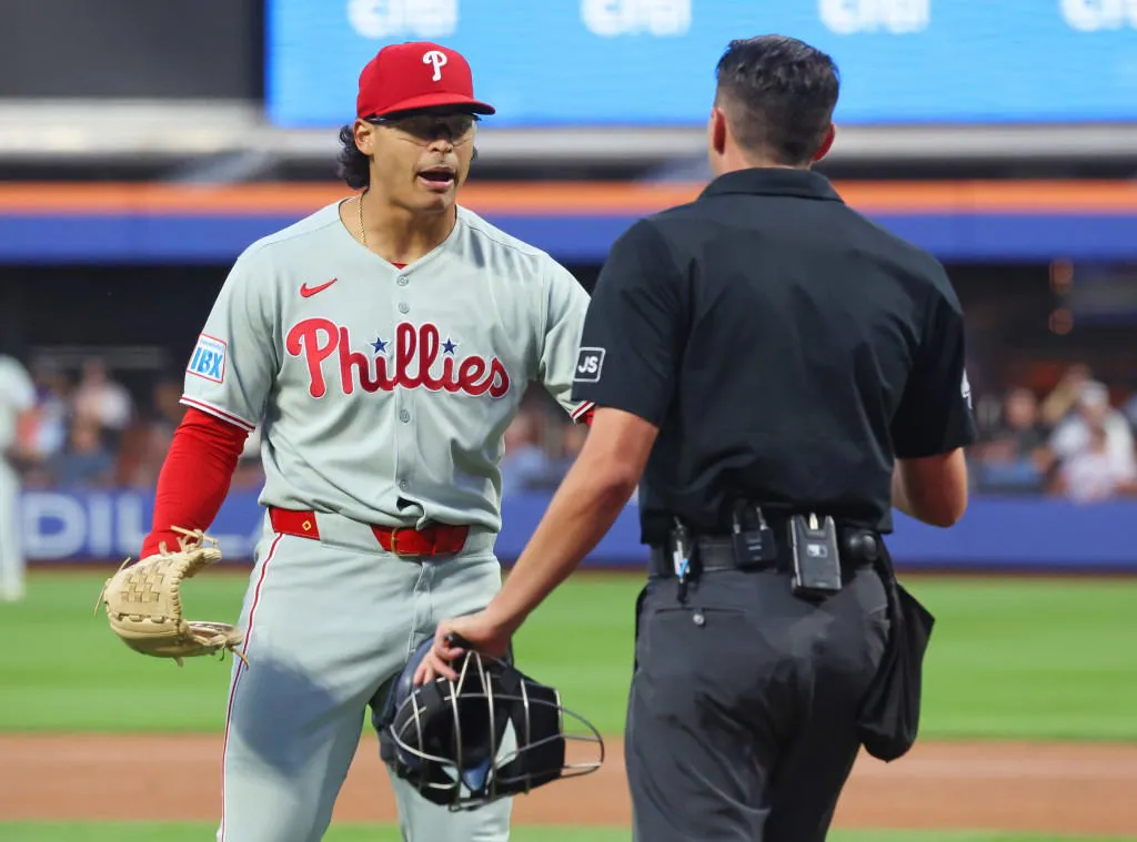 image_68aea6f741bf3 Chaos Erupts: Phillies’ Jesus Luzardo Explodes at Umpire After Juan Soto Timeout Sparks Controversial Calls