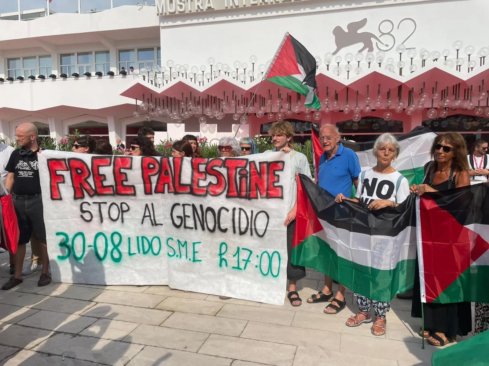 Venice Film Festival Sees “Free Palestine” Protest at Lido Red Carpet