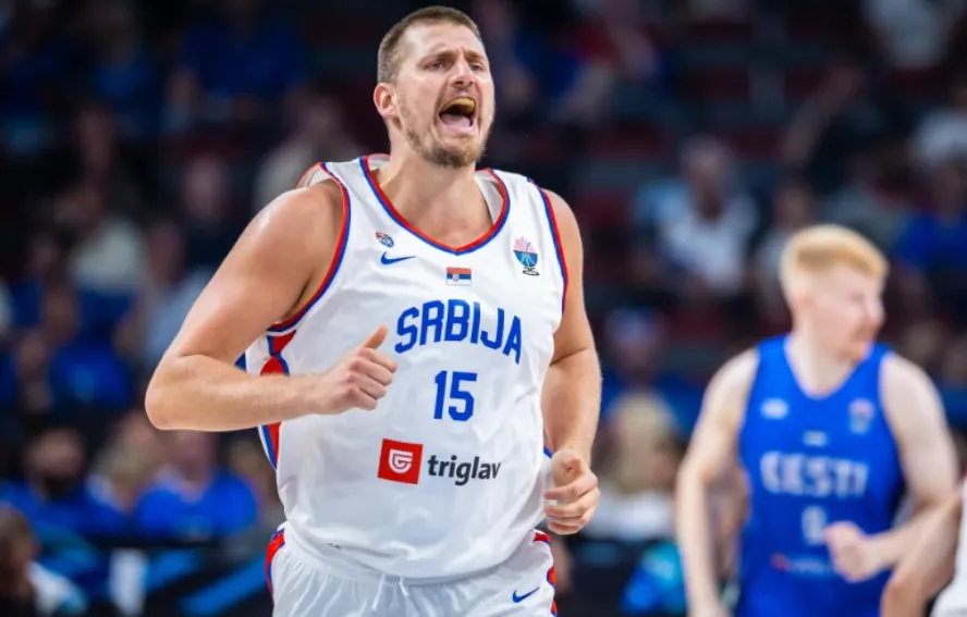Nikola Jokić Dominates: +39 in Just 23 Minutes as Serbia Crush Estonia