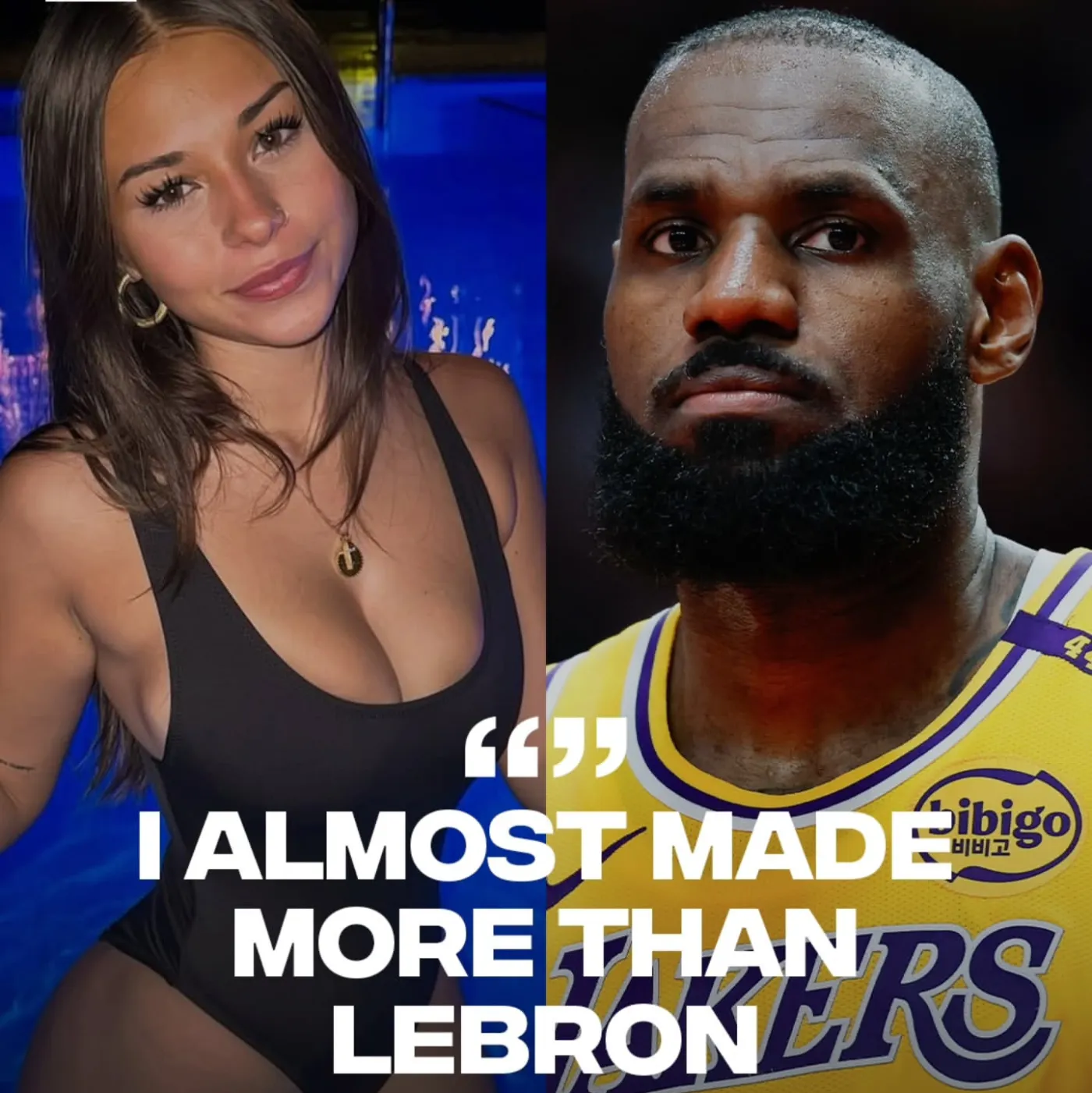 A Female Influencer Confidently Compares Her Income to Leborn James’s and How Leborn Fans React to Her