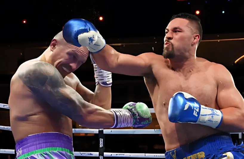 Usyk is suspected of faking an injury to avoid the fight. 19 Usyk is suspected of faking an injury to avoid the fight.