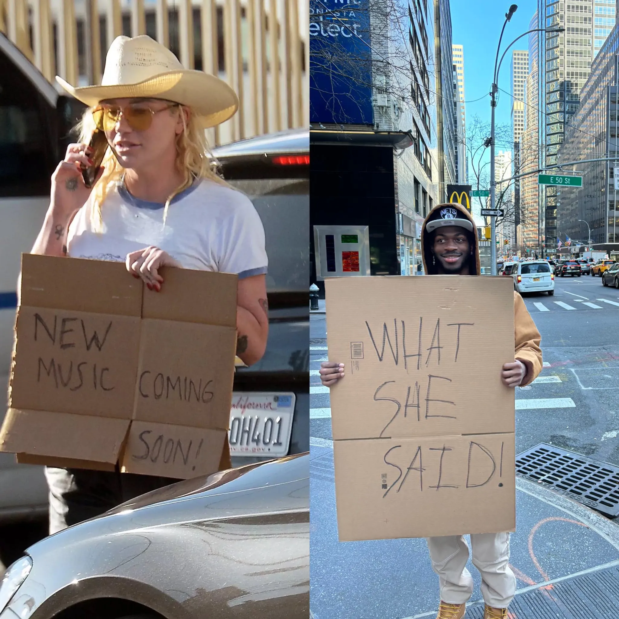 image_68b9127be9ff9 Lil Nas X and Kesha were once so broke that they used cardboard to announce they were about to release new music together