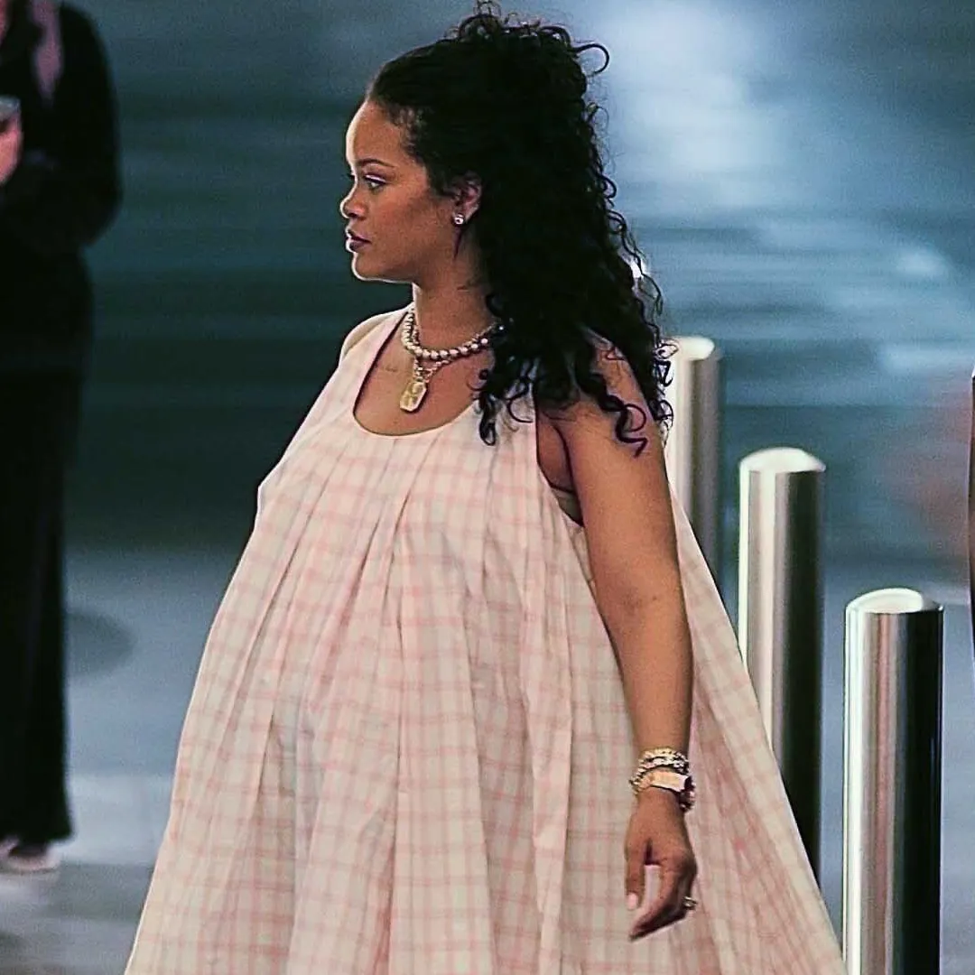 Rihanna Turns Heads in Bold Pink Ensemble as She Redefines Maternity Style Once Again