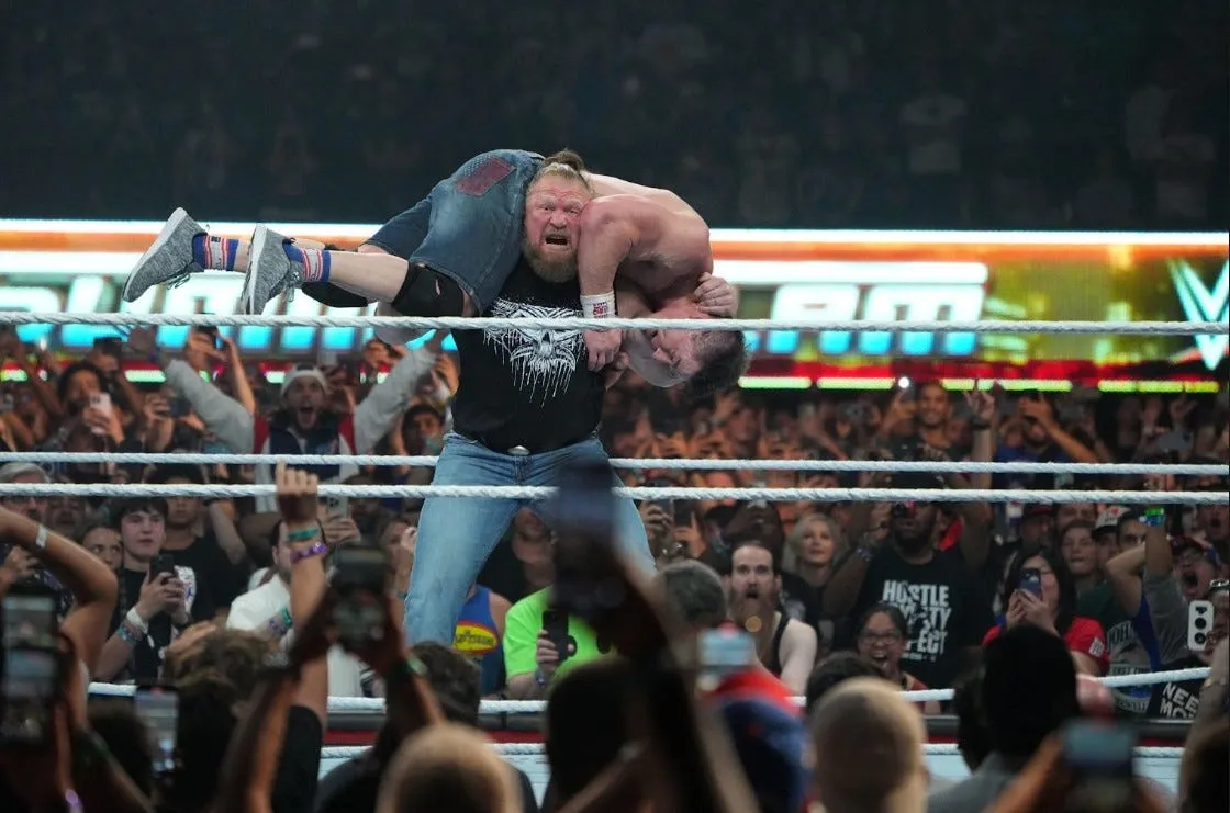 image_68be60fd3dc1d Chaos Erupts on WWE SmackDown as Brock Lesnar Unleashes a Double F5 on John Cena and Sami, Leaving Fans in Shock