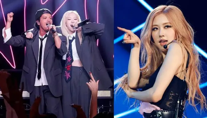 The song "APT" won a big award at the MTV Video Music Awards - Rose accepted the award and the biggest surprise was her speech about Bruno Mars.