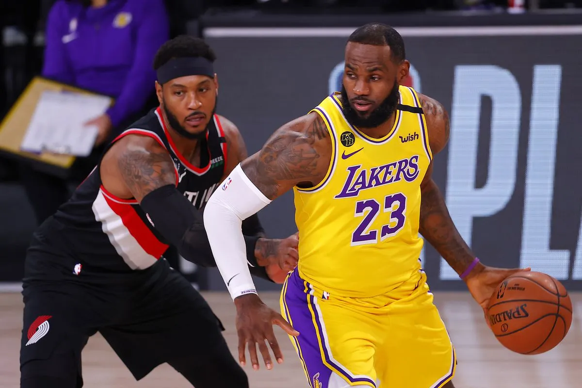 image_68be8ff6624d4 Carmelo Anthony Teases LeBron: 'The Hall of Fame Awaits, It's Time to Hang Up Your Sneakers!' — Could This Be the End of Bron's Era?