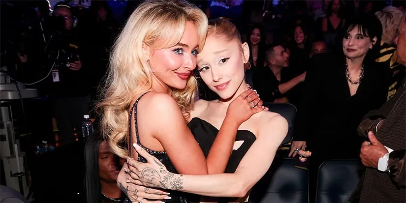 image_68bfa44052071 Fans Go Wild Over Ariana Grande and Sabrina Carpenter’s Hug at the 2025 VMAs
