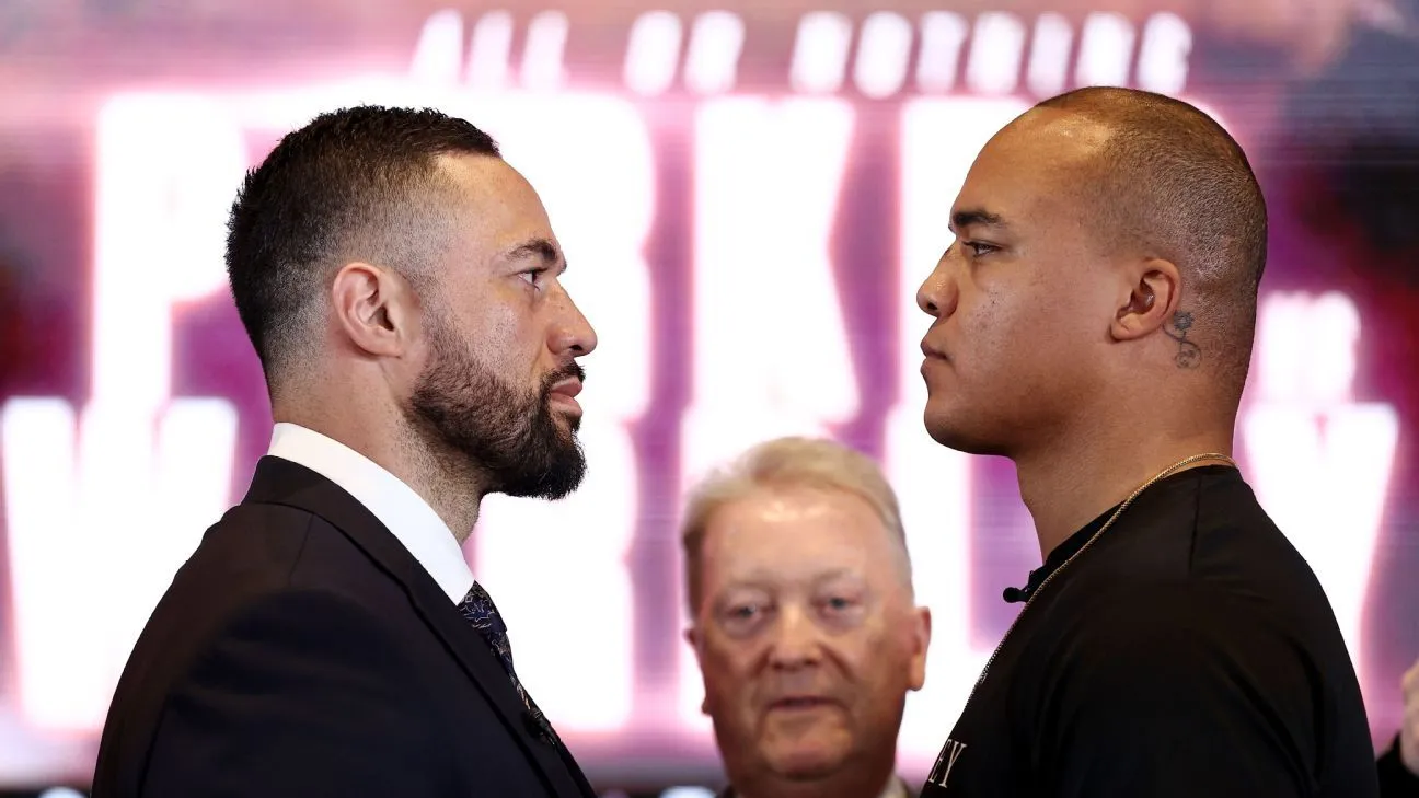 image_68c0e86cac2c2 Tense showdown at the heavyweight weigh-in – Parker and Wardley hint at a storm about to erupt, leaving boxing fans on the edge of their seats!