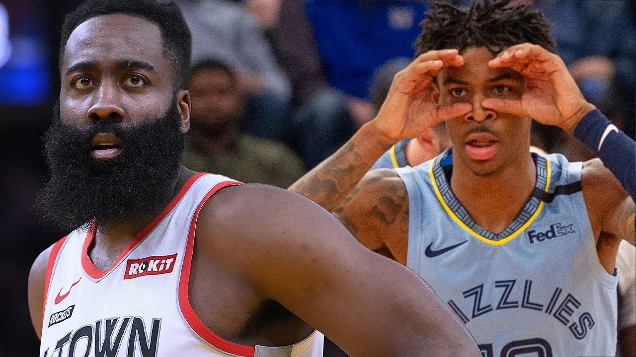 New King in the Backcourt? Ja Morant vs. James Harden Ignites Top 100 Controversy