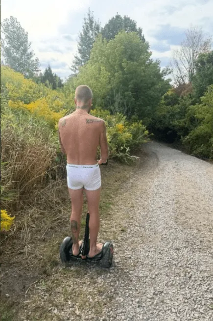 image_68c3dfa040fd8 Justin Bieber Stuns Fans in Nothing but Briefs as He Glides Fearlessly on a Segway