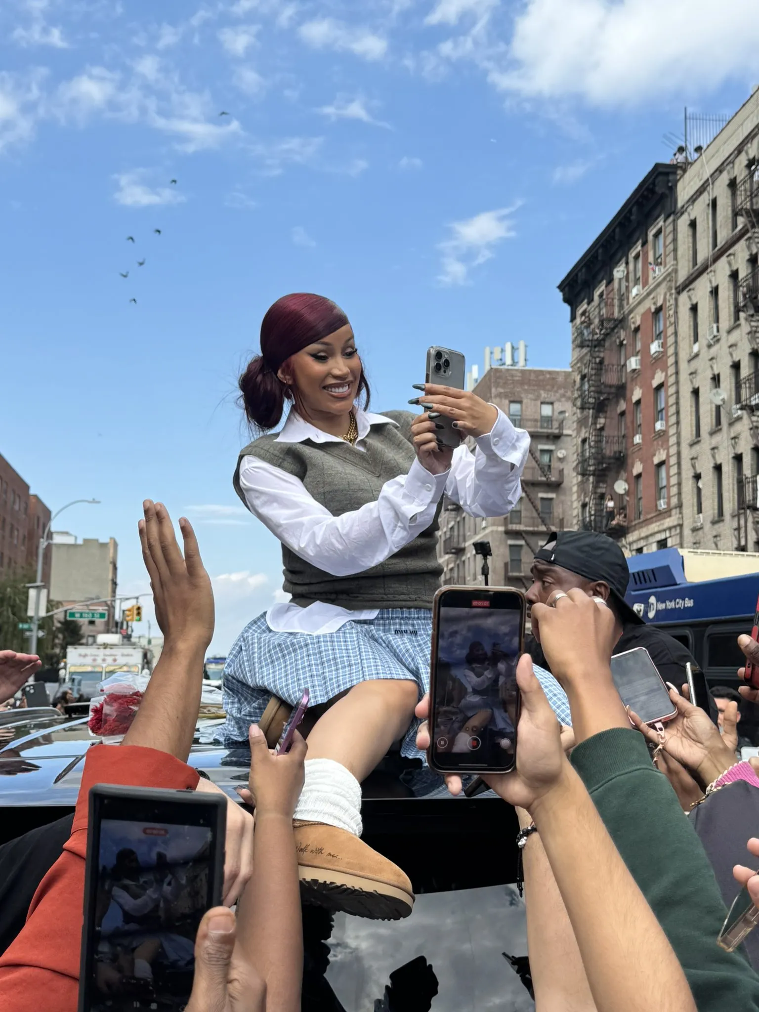 image_68c7a58c401fa Cardi B Stuns Crowd As She Dances On A Car At Surprise Pop Up Ahead Of New Album Release