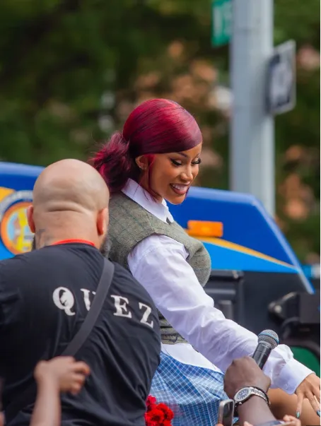 Cardi B Stuns Crowd As She Dances On A Car At Surprise Pop Up Ahead Of New Album Release