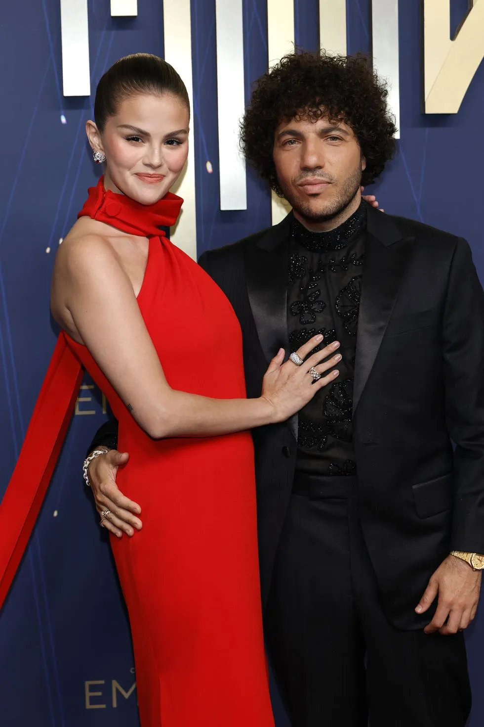 image_68c7b47de252c Selena Gomez and Benny Blanco Were All Over Each Other on the 2025 Emmys Red Carpet