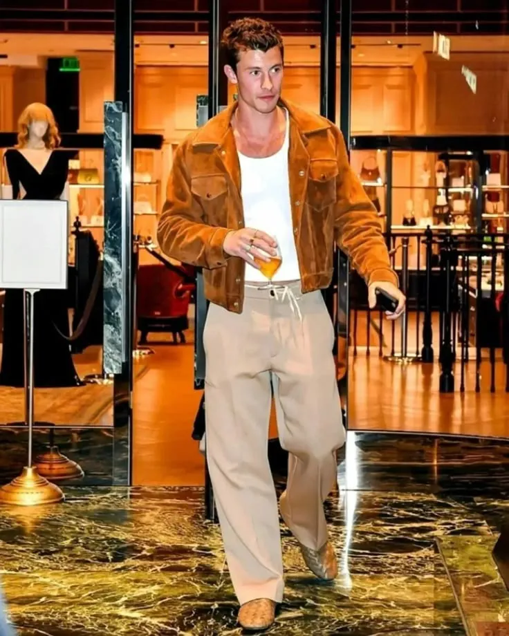 Only Shawn Mendes Could Make Walking Out With a Random Glass Look Like a Fashion Statement