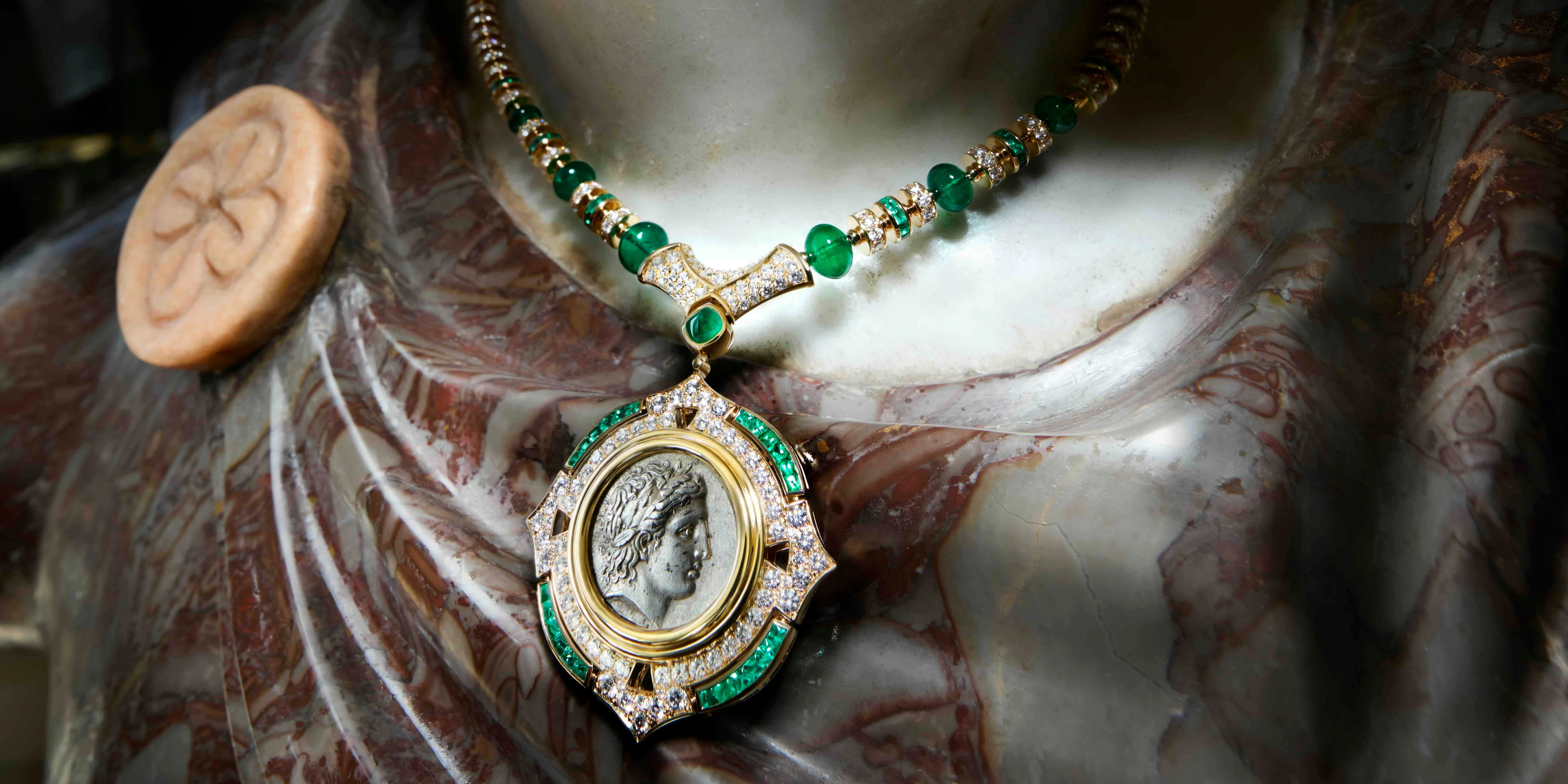 image_68c922b70d3ec Bulgari High Jewelry Necklace Showcases a Rare 2,400-Year-Old Coin