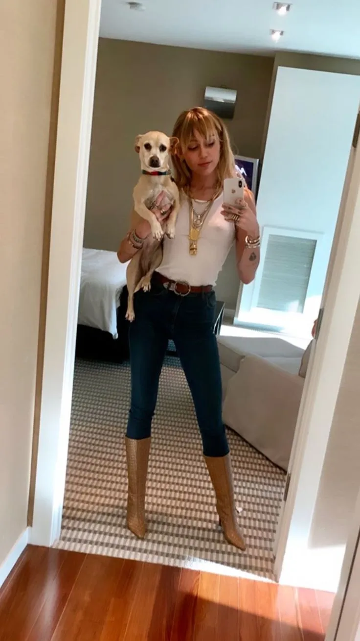 image_68ca7a0fef1f3 Miley Cyrus Shares Adorable Photos Masking with Her Dog, Fans Can’t Handle the Cuteness