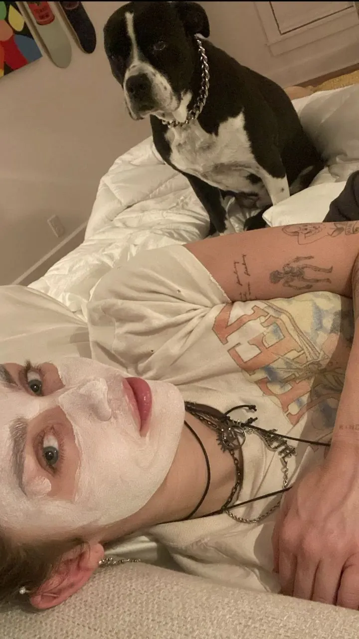 image_68ca7a104cabd Miley Cyrus Shares Adorable Photos Masking with Her Dog, Fans Can’t Handle the Cuteness