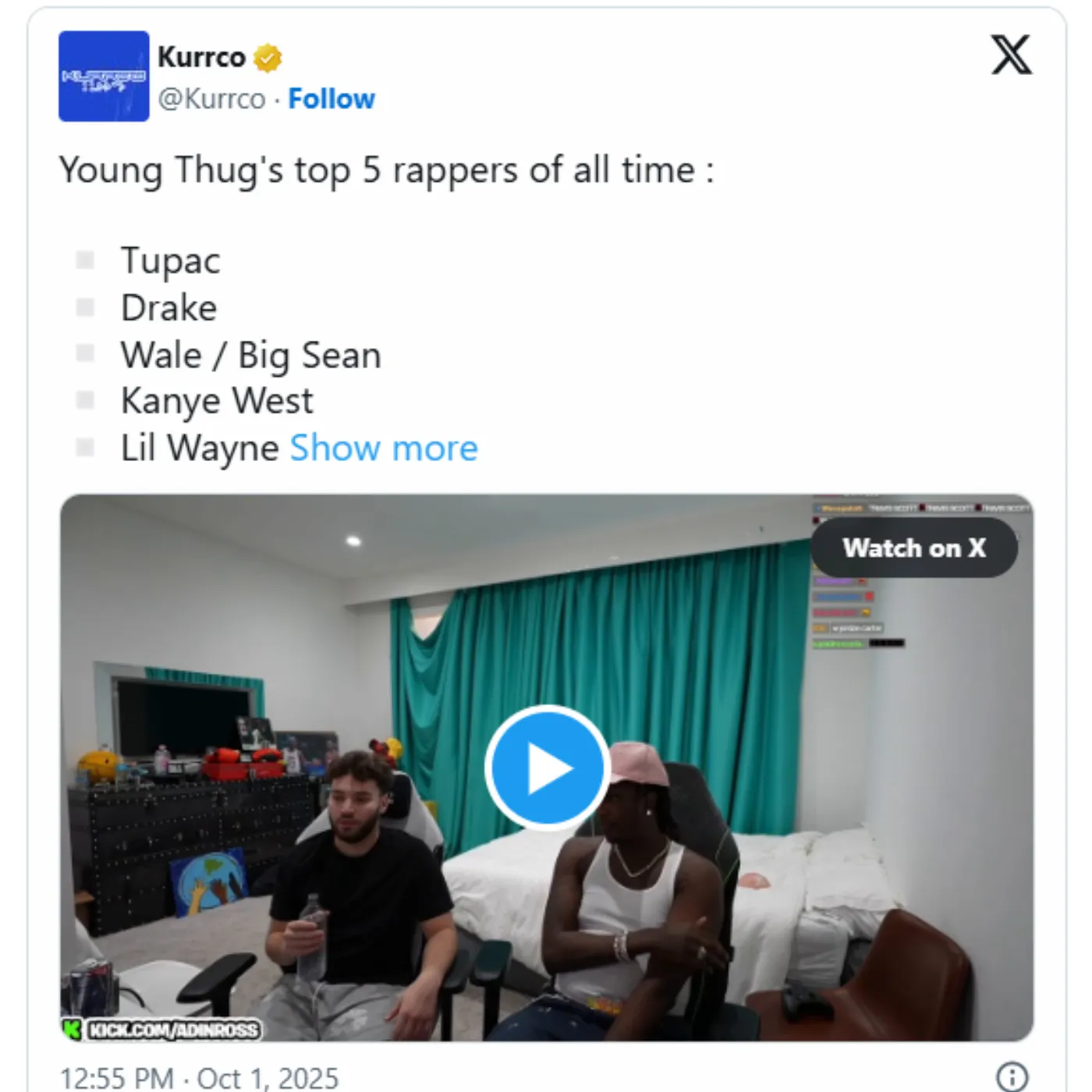image_68df2a7837664 Fans Outraged: Young Thug Puts Lil Wayne in Shocking Top 5 Spot