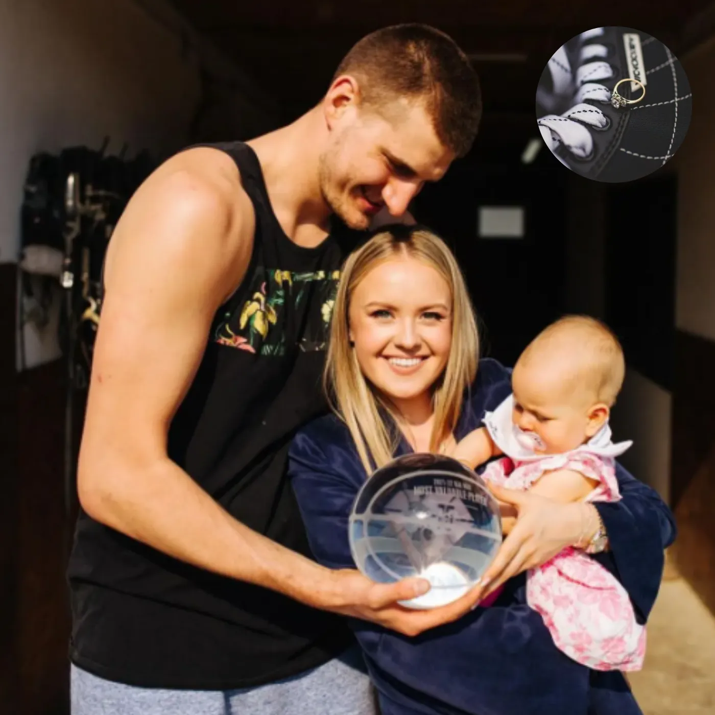 Nikola Jokić drove the NBA crazy by wearing a ring on his shoe — Natalija revealed the mysterious reason behind it, leaving everyone speechless. 22 Nikola Jokić drove the NBA crazy by wearing a ring on his shoe — Natalija revealed the mysterious reason behind it, leaving everyone speechless.